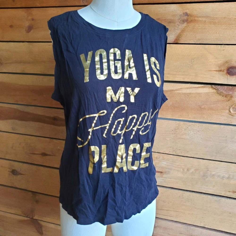 🎉 Yoga is my happy place graphic tee